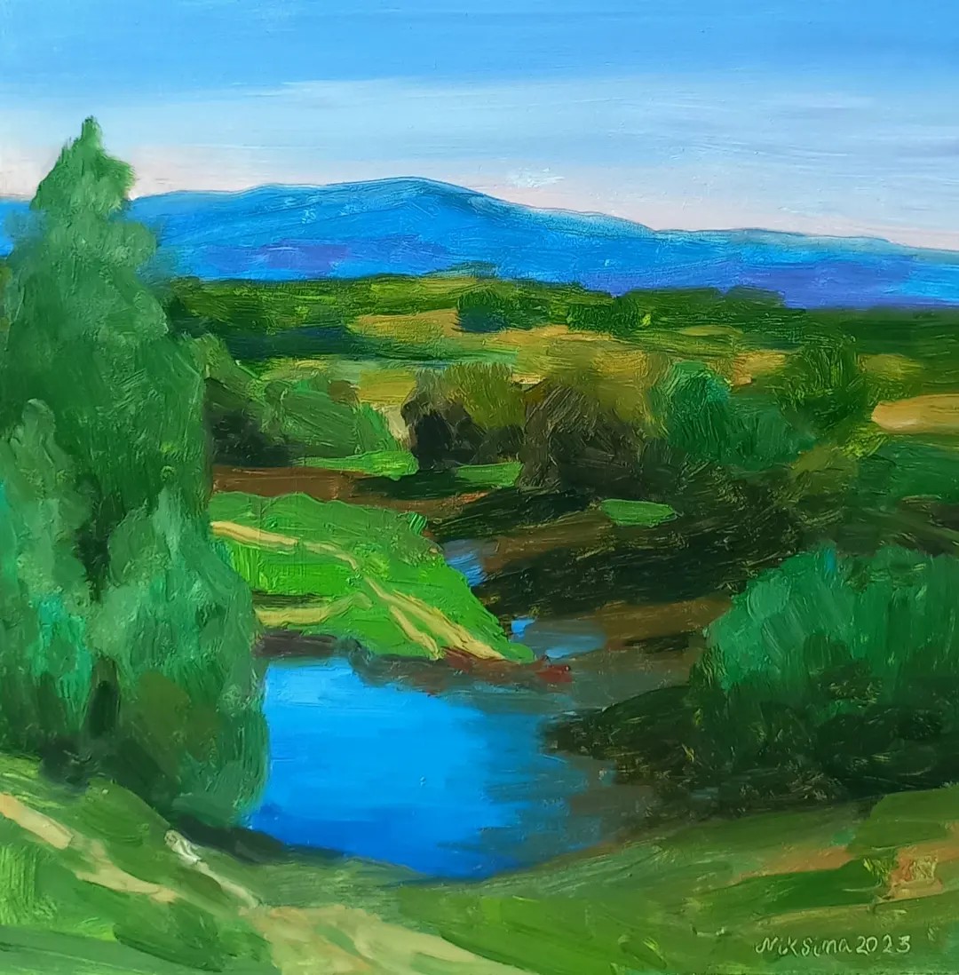Oil on woodpanel — 1